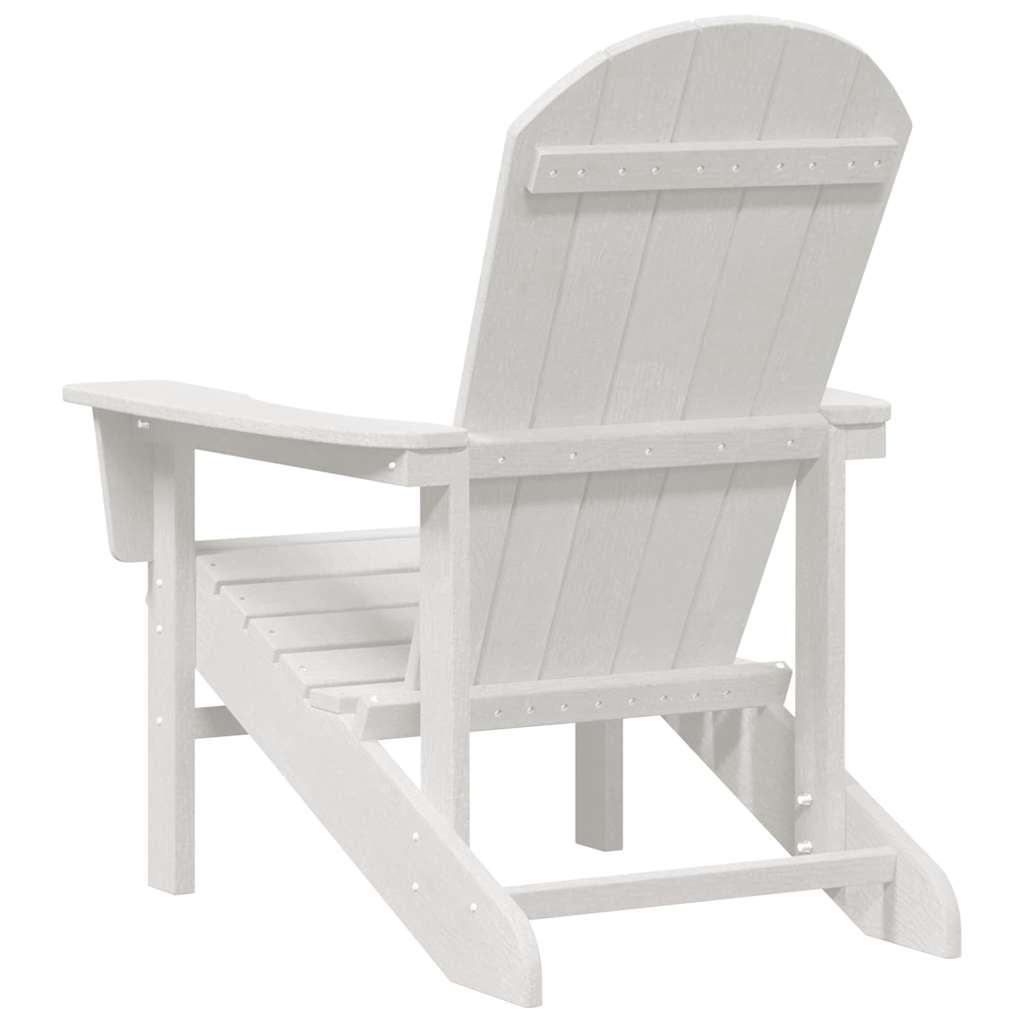 Adirondack Chair White 74 x 82 x 92cm HDPE