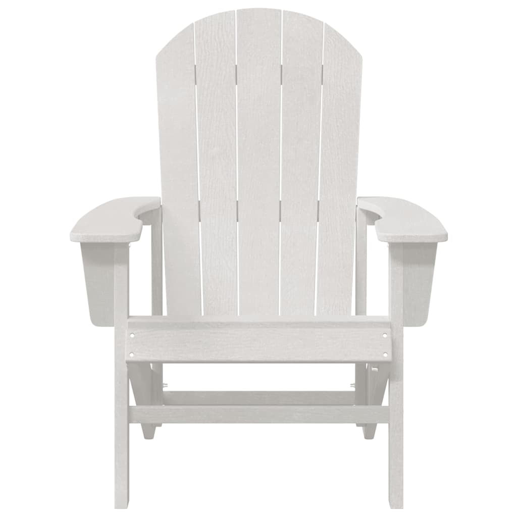Adirondack Chair White 74 x 82 x 92cm HDPE