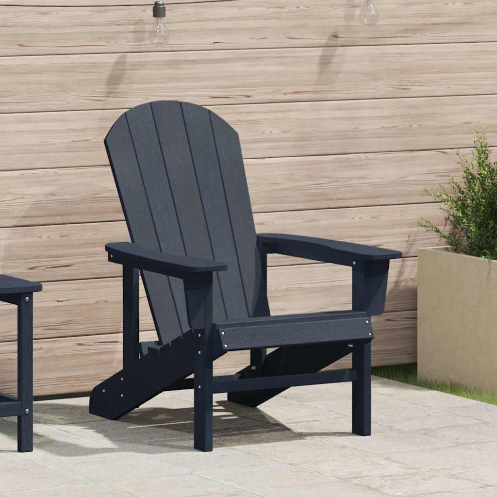 Adirondack Chair Navy 74 x 82 x 92cm HDPE