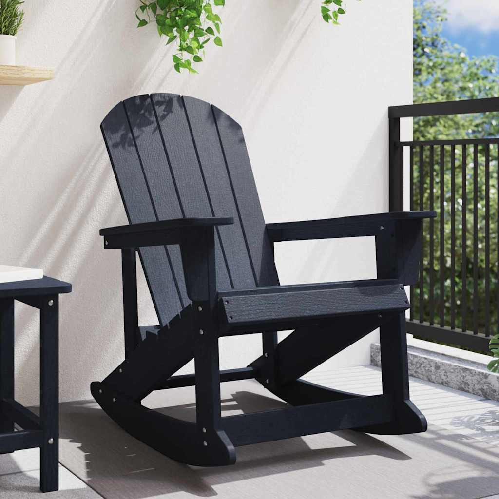 Adirondack Rocking Chair Navy 73.5 x 92 x 90cm HDPE