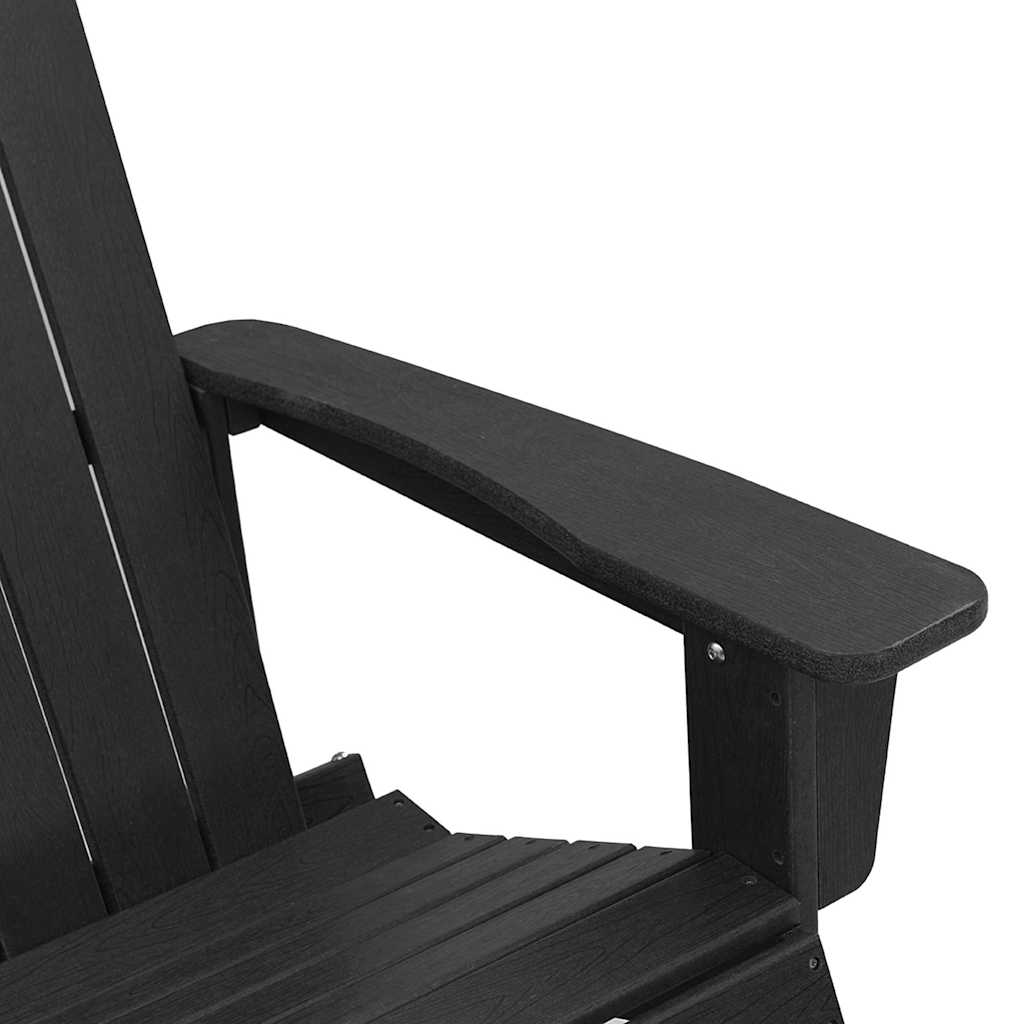 Adirondack Rocking Chair Black 73.5 x 92 x 90cm HDPE