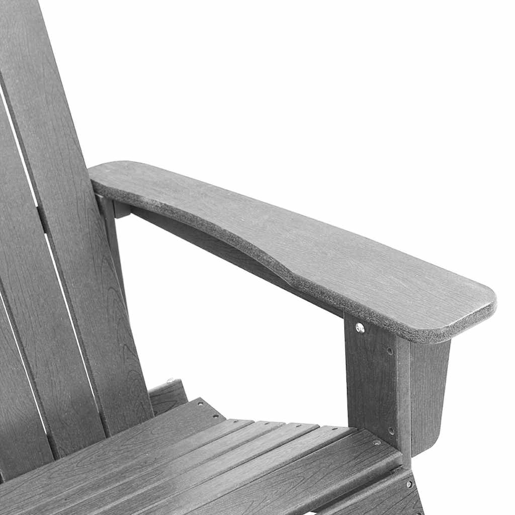 Adirondack Rocking Chair Light Grey 73.5 x 92 x 90cm HDPE