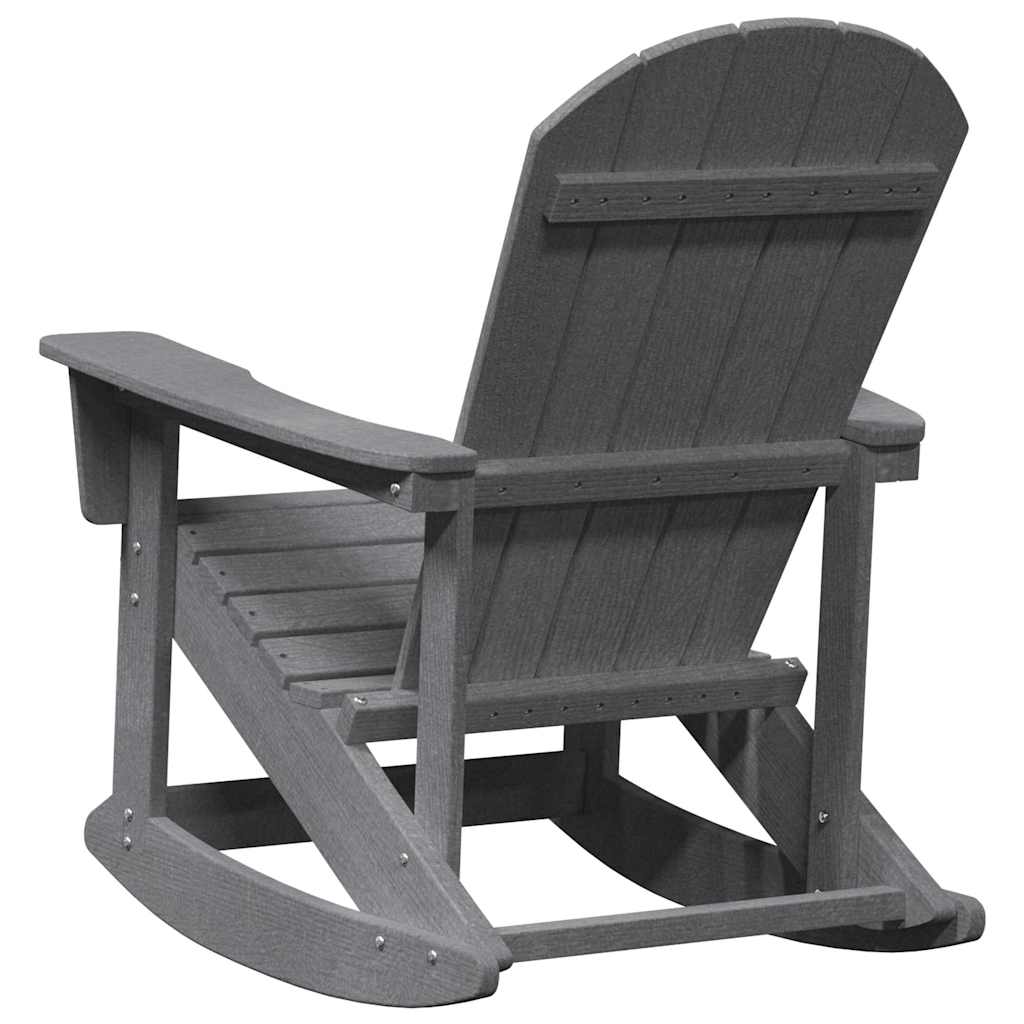 Adirondack Rocking Chair Light Grey 73.5 x 92 x 90cm HDPE