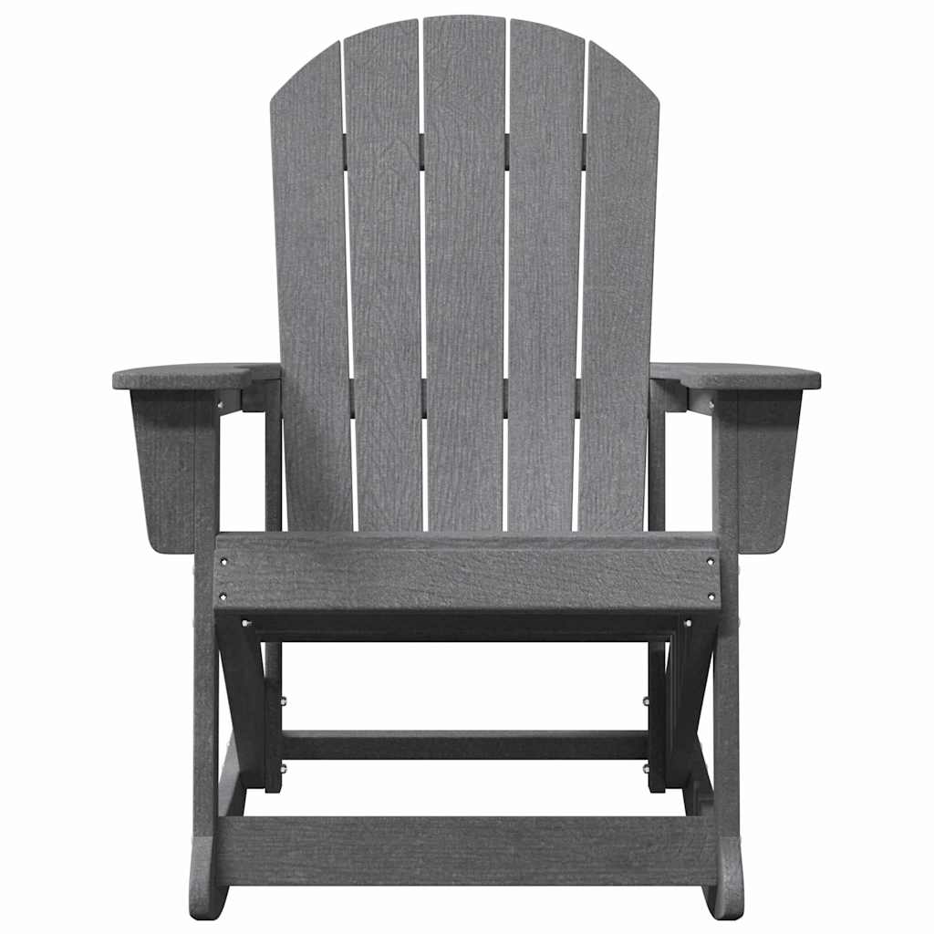 Adirondack Rocking Chair Light Grey 73.5 x 92 x 90cm HDPE