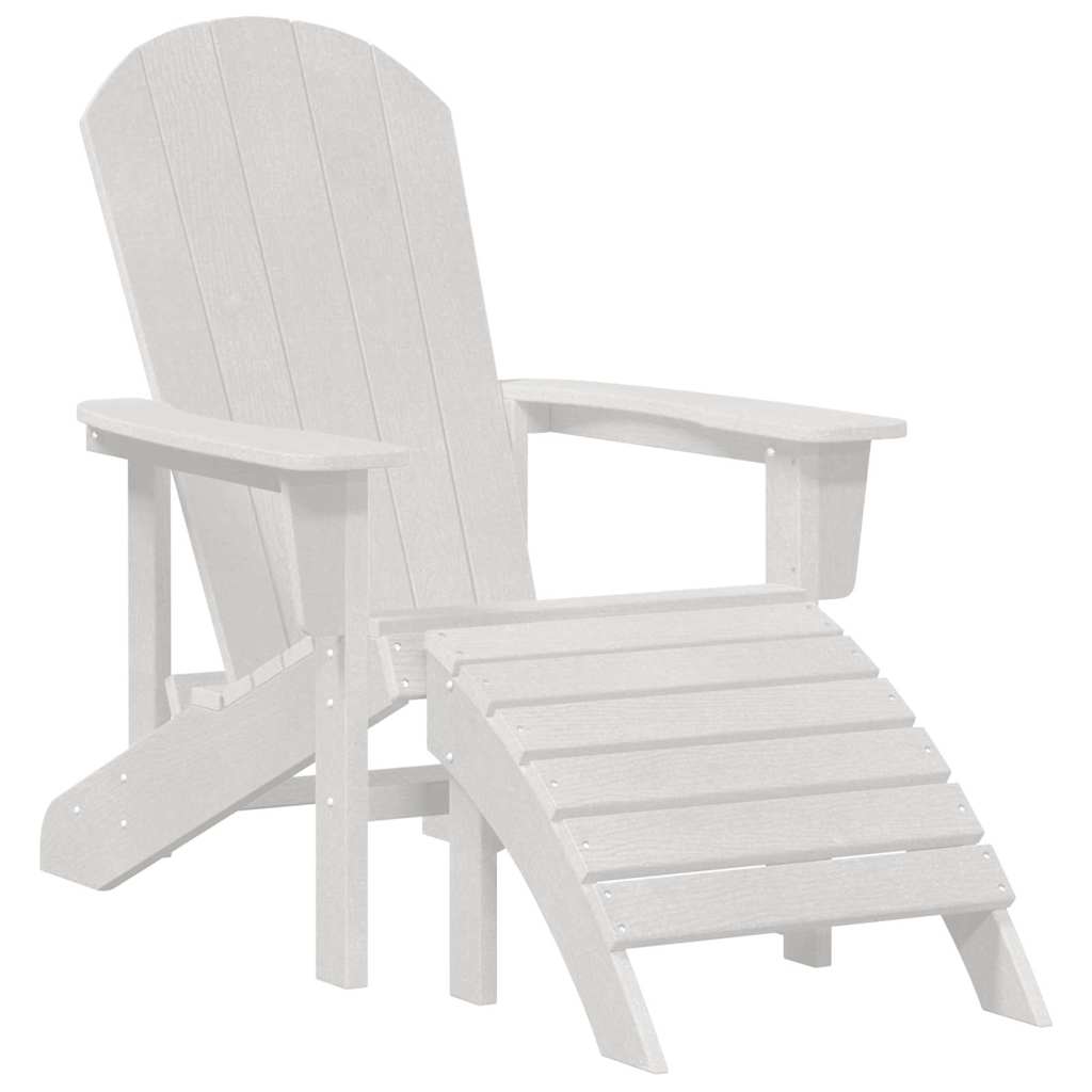 Adirondack Chair White 74 x 82 x 92cm HDPE