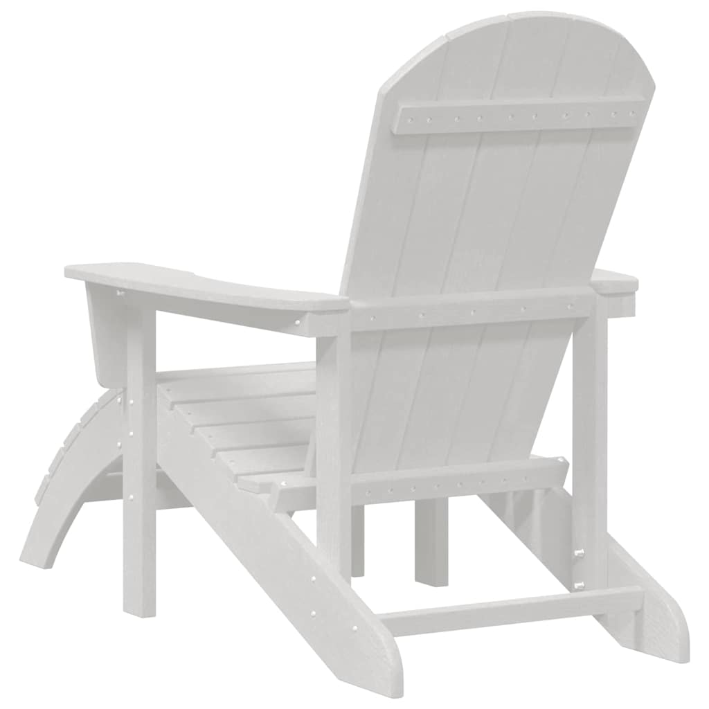 Adirondack Chair White 74 x 82 x 92cm HDPE