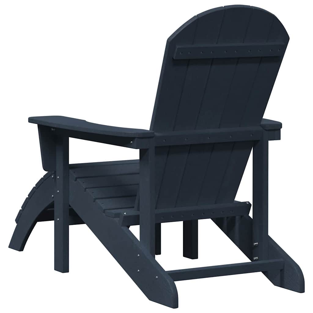 Adirondack Chair Navy 74 x 82 x 92cm HDPE