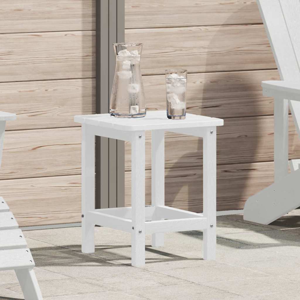 Adirondack Side Table White 38 x 38 x 46 cm HDPE