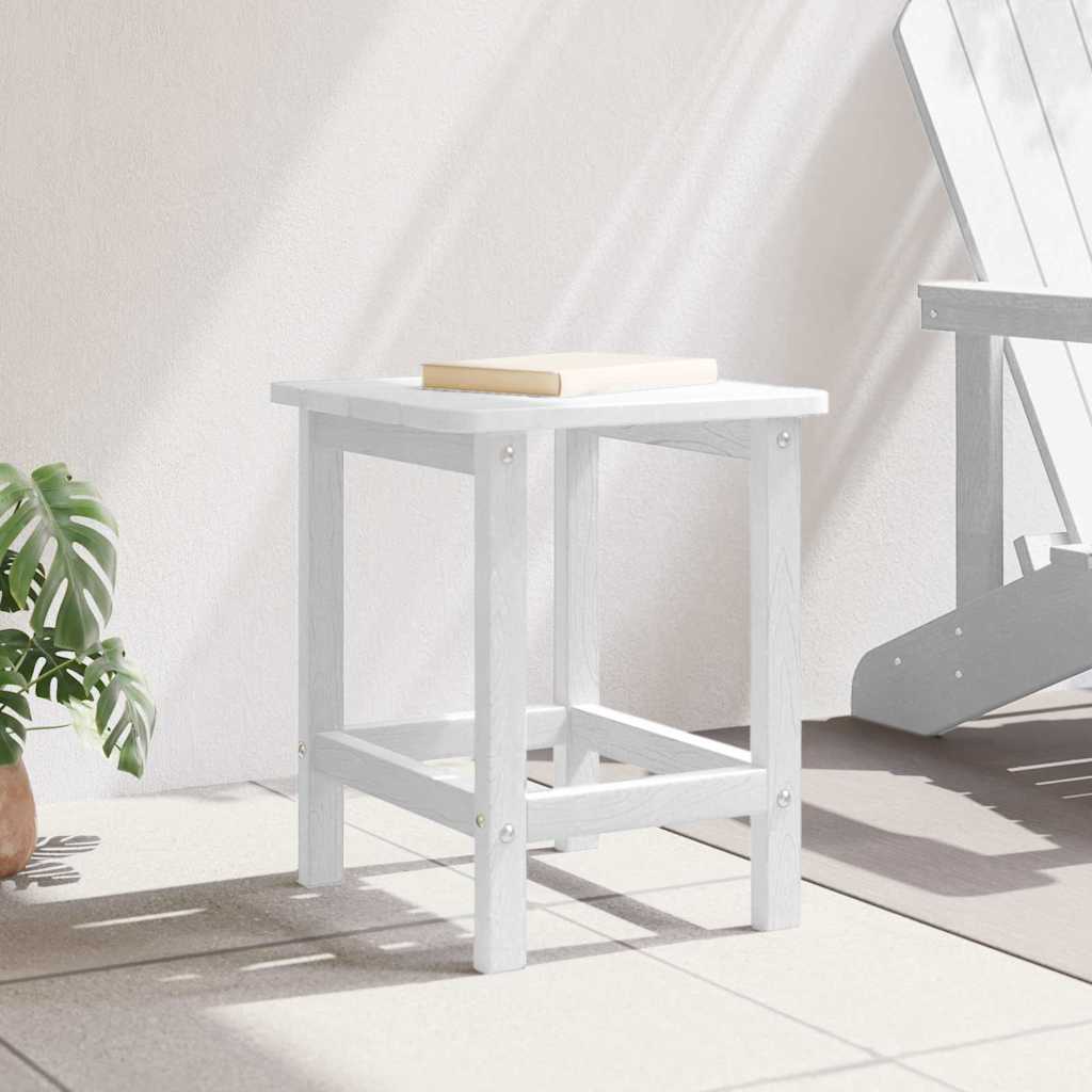 Adirondack Side Table White 38 x 38 x 46 cm HDPE