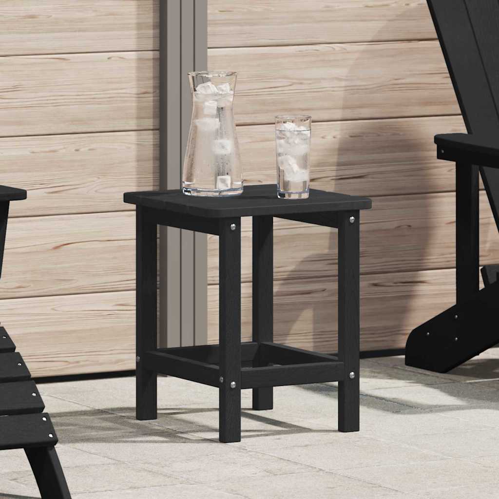 Adirondack Side Table Black 38 x 38 x 46 cm HDPE