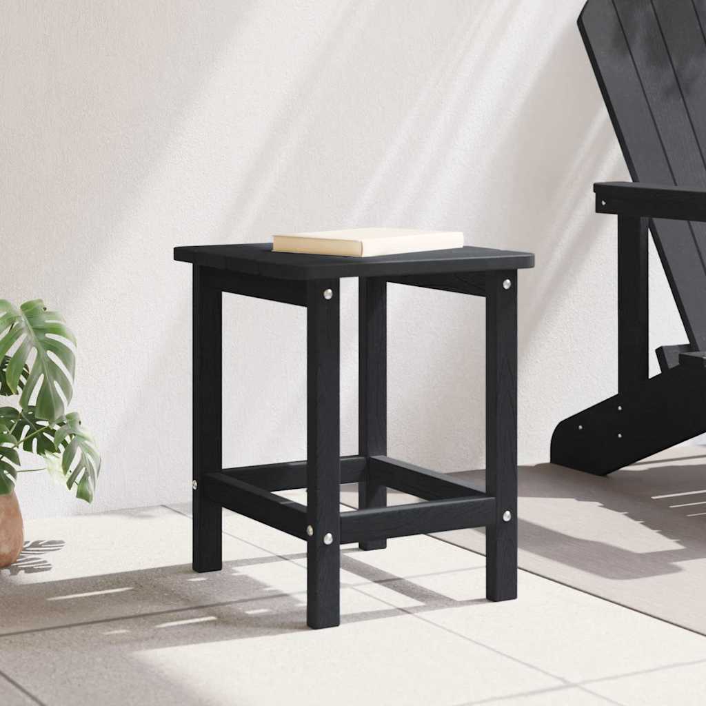 Adirondack Side Table Black 38 x 38 x 46 cm HDPE