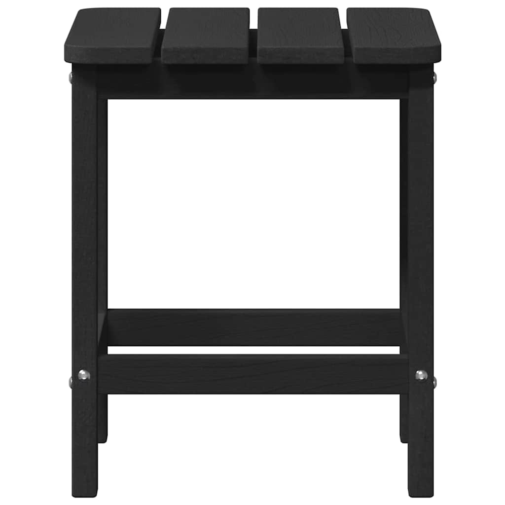 Adirondack Side Table Black 38 x 38 x 46 cm HDPE