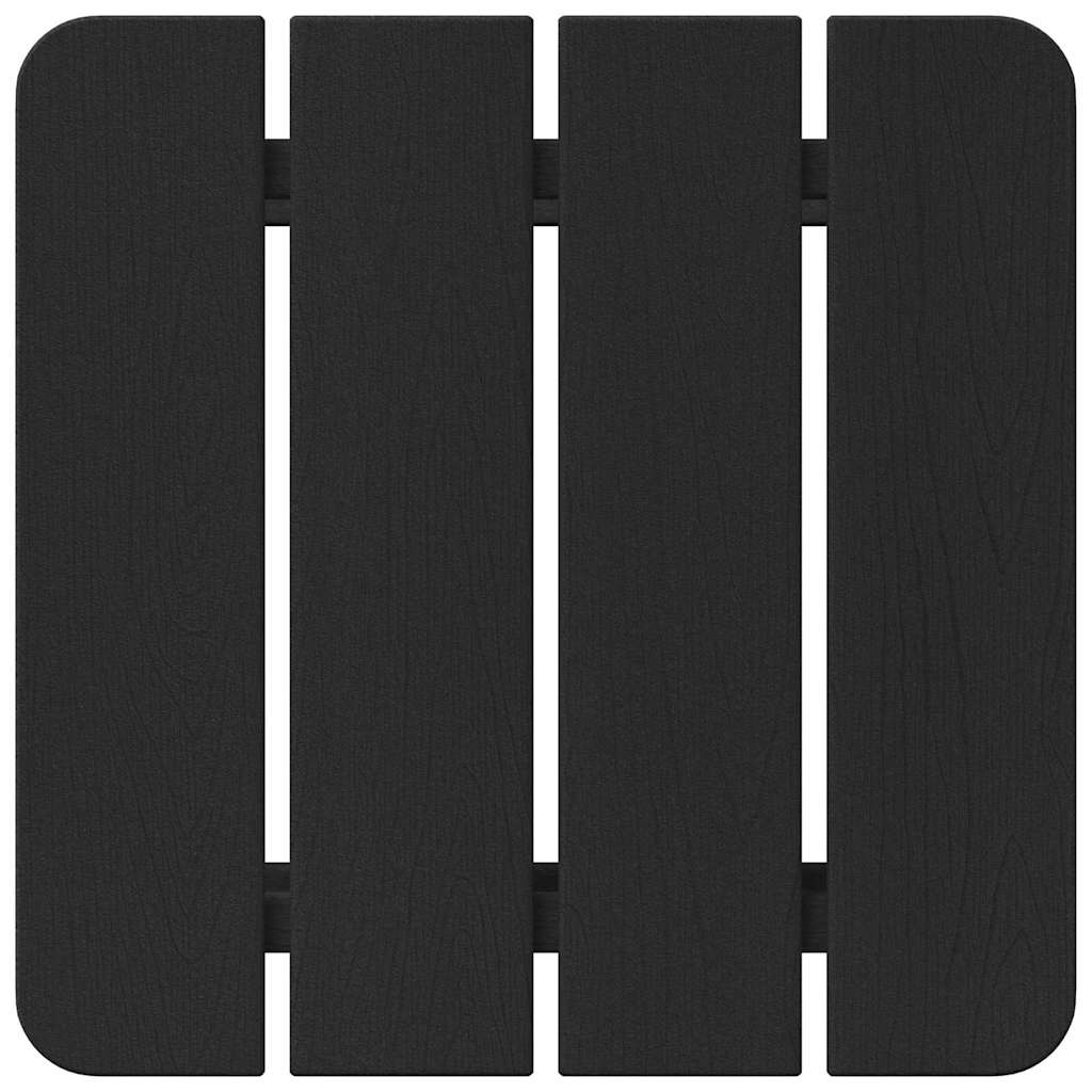Adirondack Side Table Black 38 x 38 x 46 cm HDPE