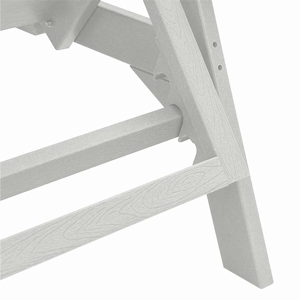 Sun Lounger White 73.5 x 92 x 90cm HDPE