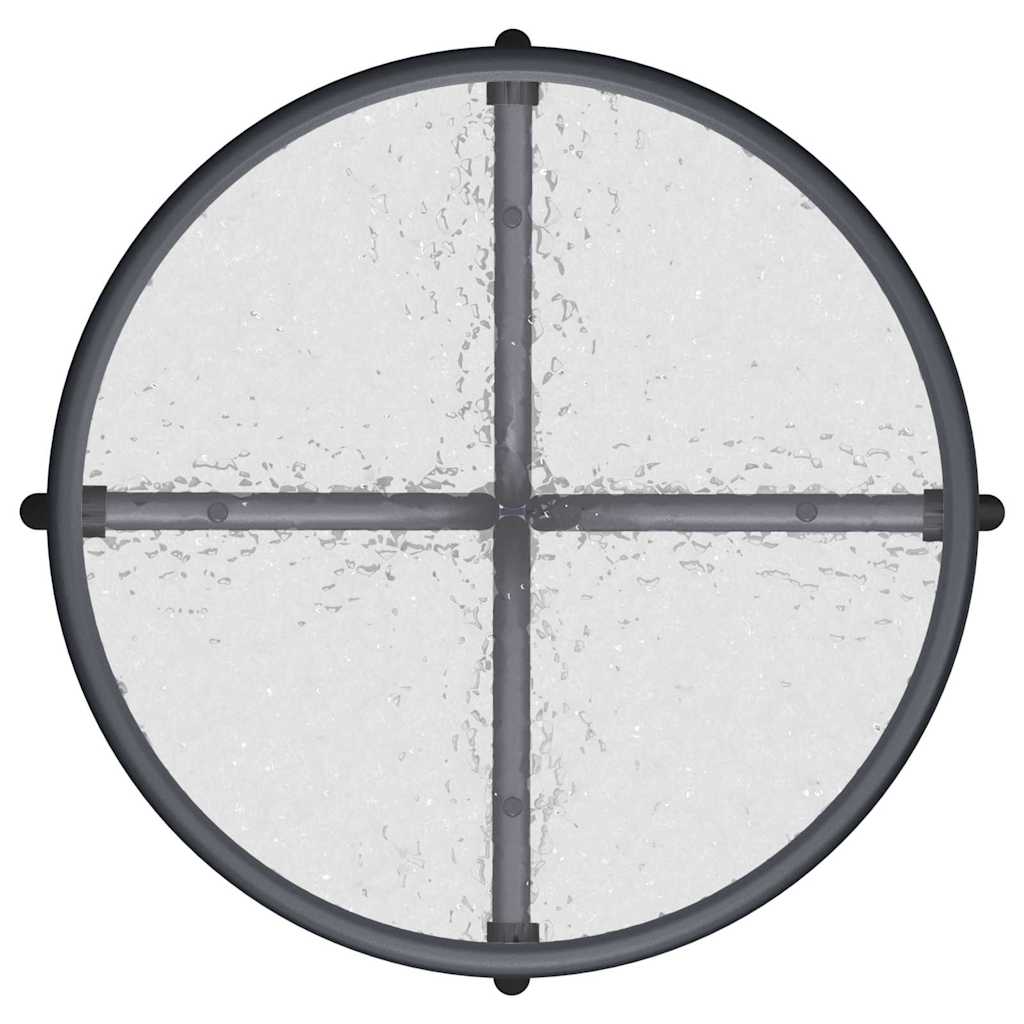 Garden Bistro Set 3 pcs Grey Steel