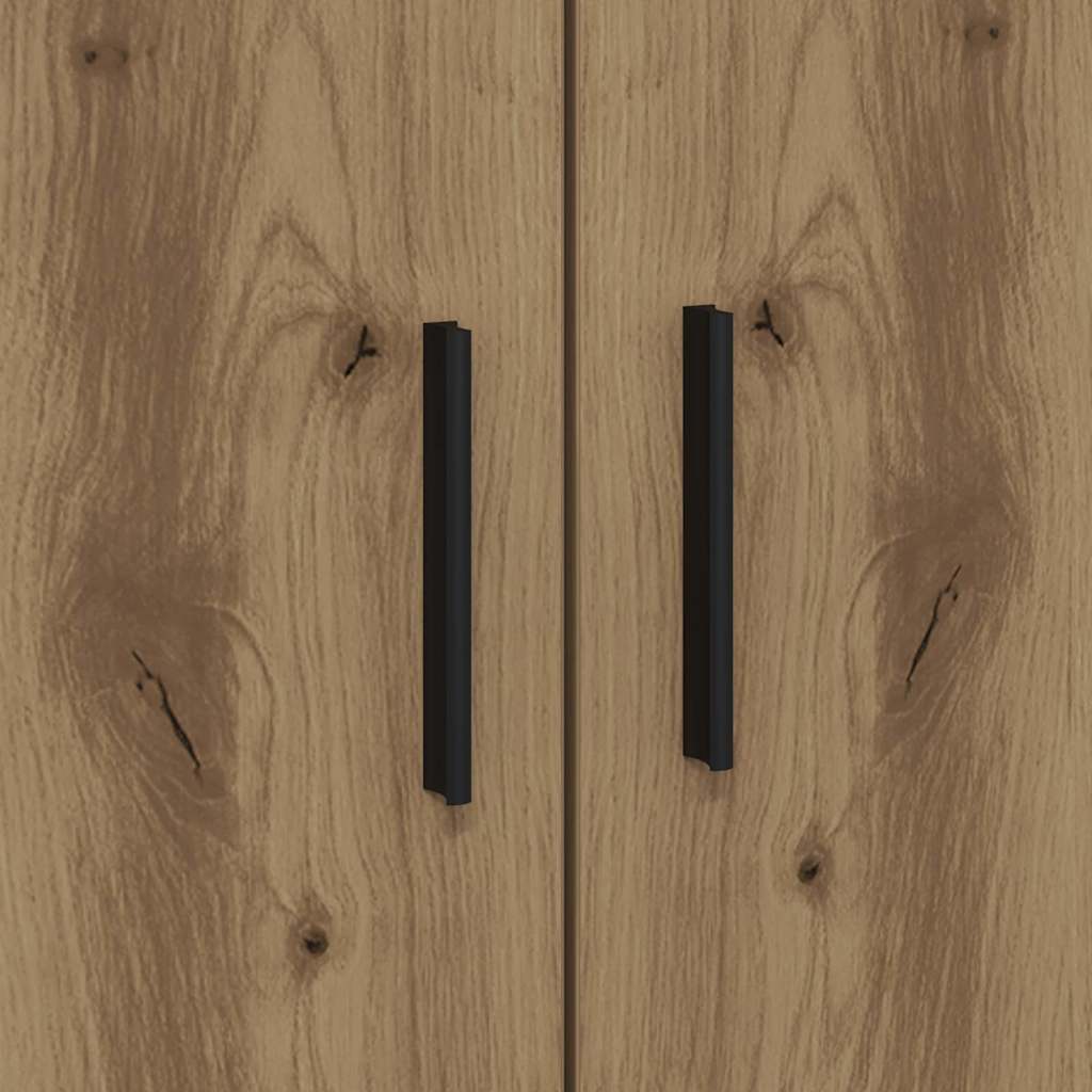 Storage Bed Frame Artisan oak 100 x 200 cm Engineered wood