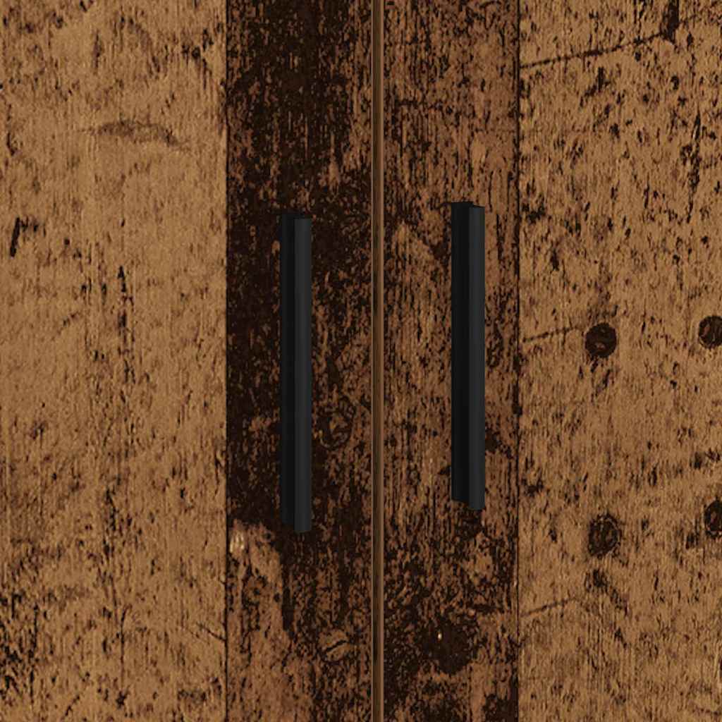 Storage Bed Frame Old wood 75 x 190 cm Engineered wood