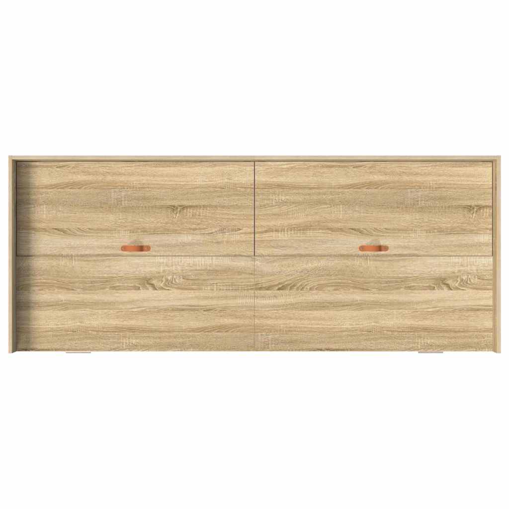 Storage Bed Frame Sonoma Oak 80 x 200 cm Engineered wood