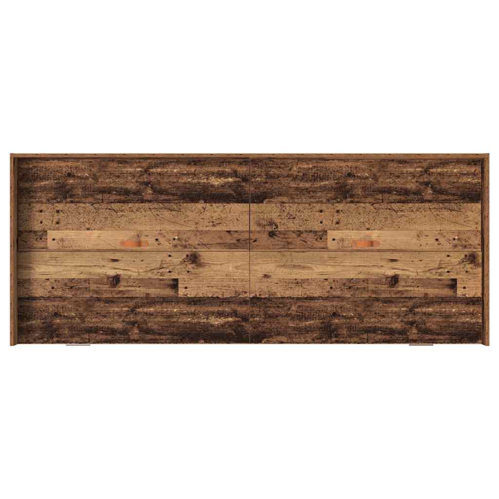 Storage Bed Frame Old Wood 80 x 200 cm Engineered wood