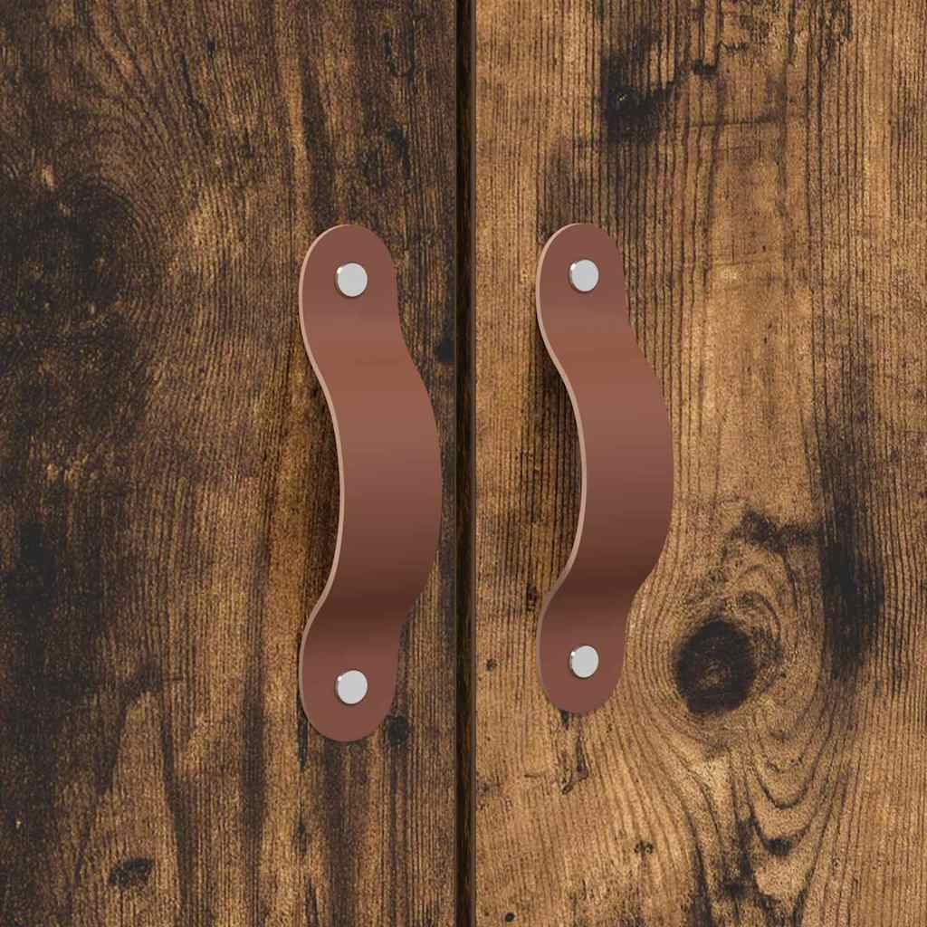 Bed Frame with Storage Smoked oak 180 x 200 cm Engineered wood