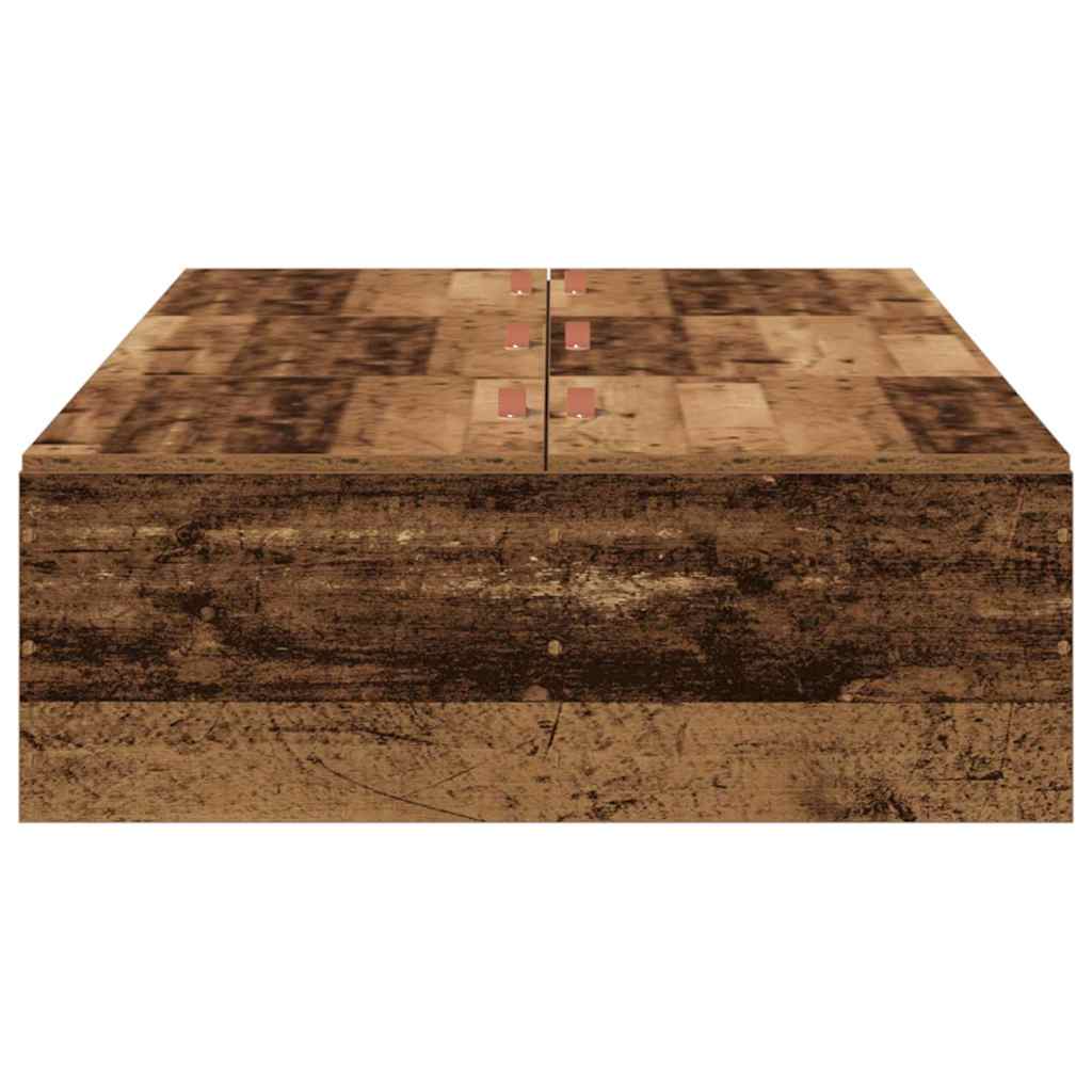 Bed Frame with Storage Old wood 90 x 190 cm Engineered wood