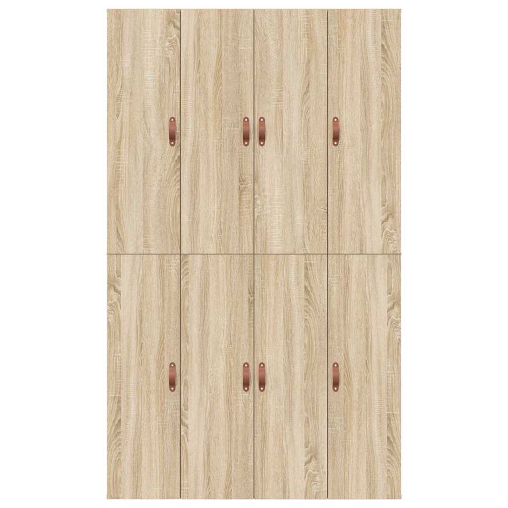 Bed Frame with Storage Sonoma oak 120 x 190 cm Engineered wood