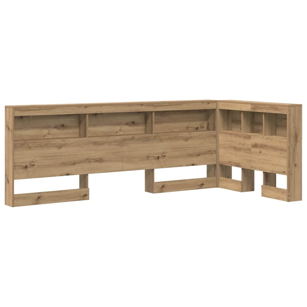 Storage Headboard with Shelf Artisan oak 75 cm Engineered wood