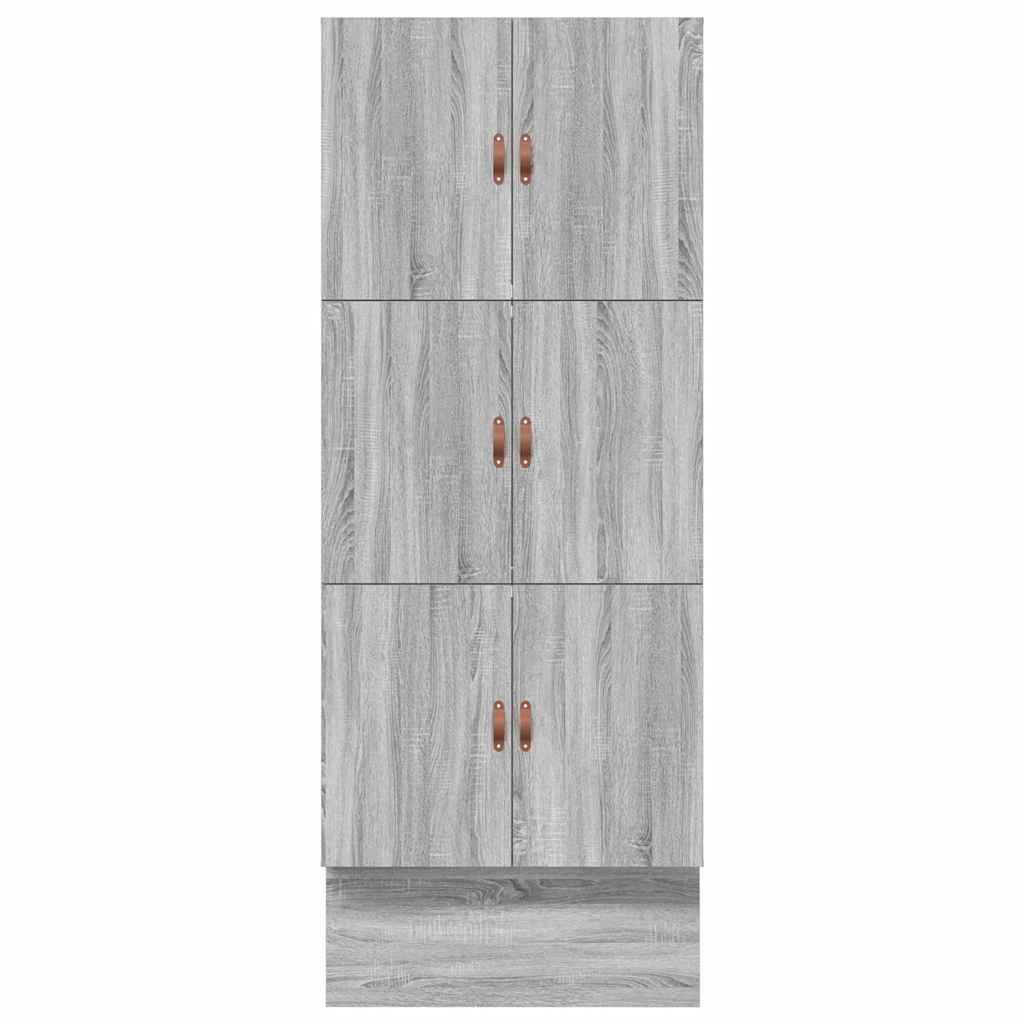 Storage Bed Frame with Drawer Grey sonoma 236.5 x 90 x 31.5 cm