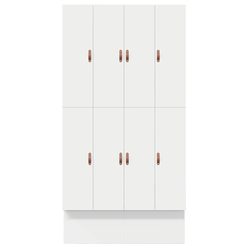 Storage Bed Frame White 236.5 x 120 x 31.5 cm Engineered wood