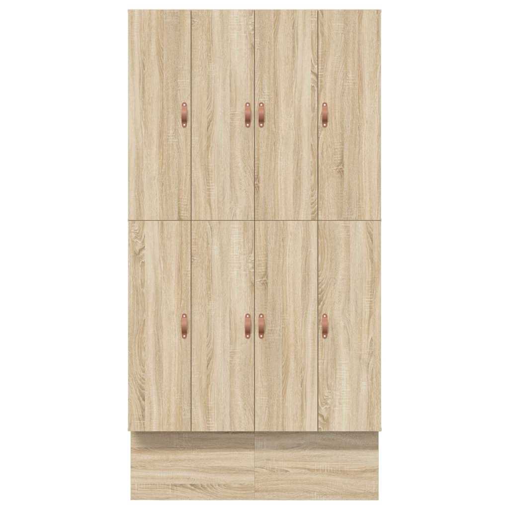 Storage Bed Frame with Drawer Sonoma Oak 236.5 x 120 x 31.5 cm