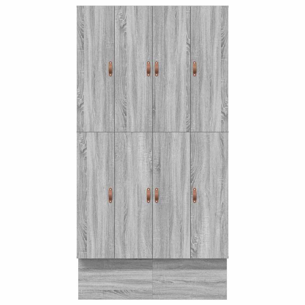 Storage Bed Frame with Drawer Grey sonoma 236.5 x 120 x 31.5 cm