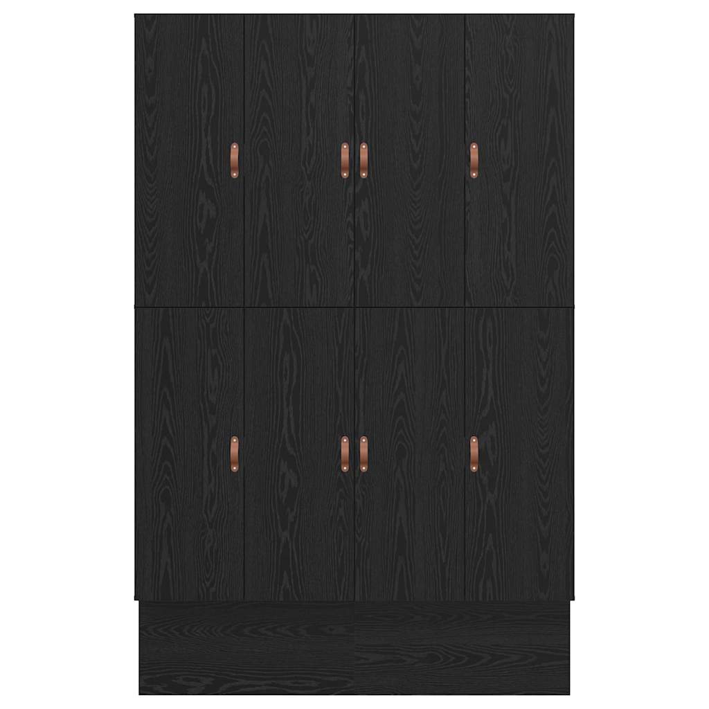 Storage Bed Frame with Drawer Black oak 236.5 x 150 x 31.5 cm