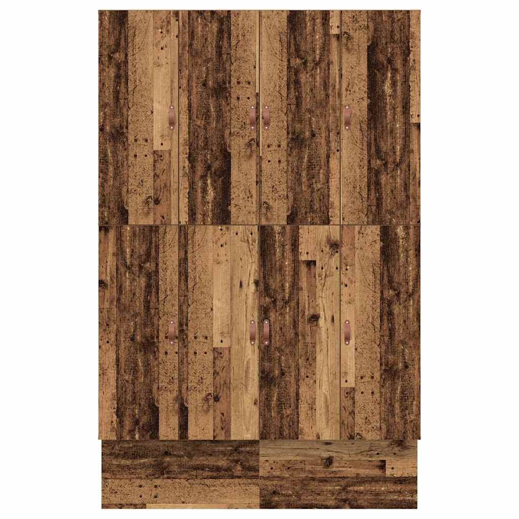 Storage Bed Frame with Drawer Old wood 236.5 x 150 x 31.5 cm