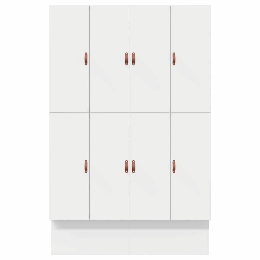 Storage Bed Frame White 236.5 x 160 x 31.5 cm Engineered wood