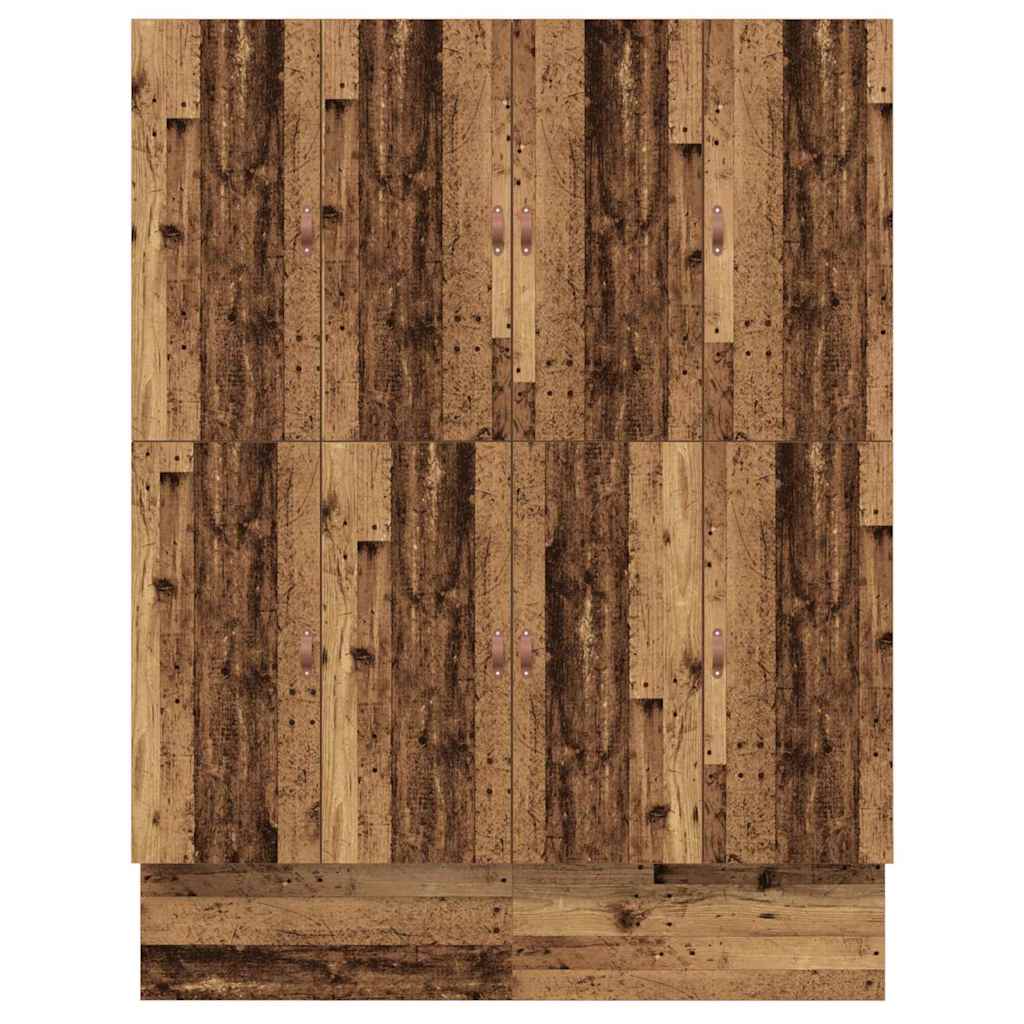 Storage Bed Frame with Drawer Old wood 236.5 x 180 x 31.5 cm