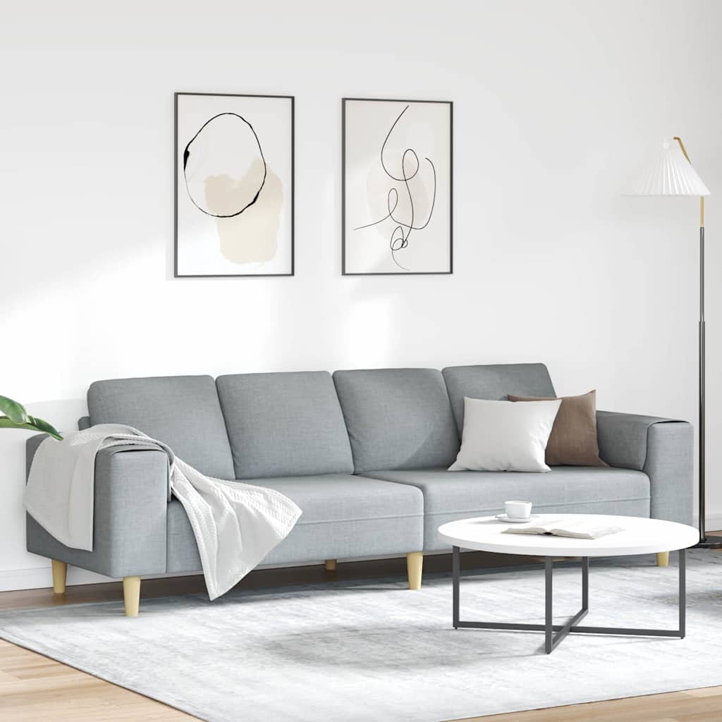 Sofa Set Light grey Fabric