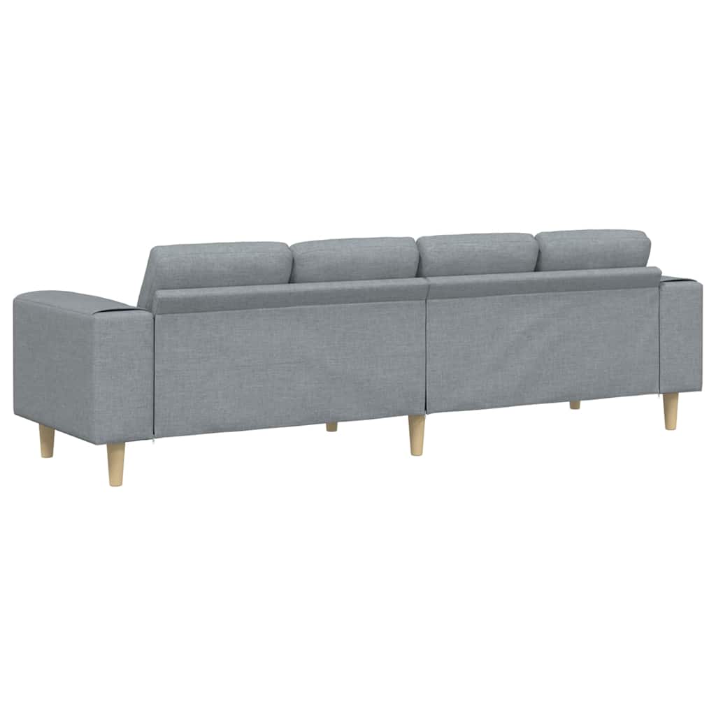 Sofa Set Light grey Fabric