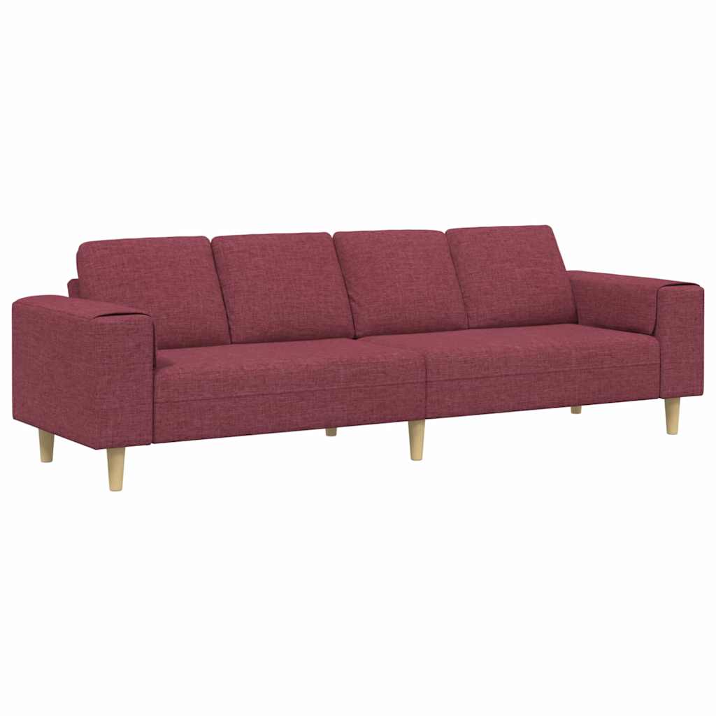 Sofa Set Wine red Fabric