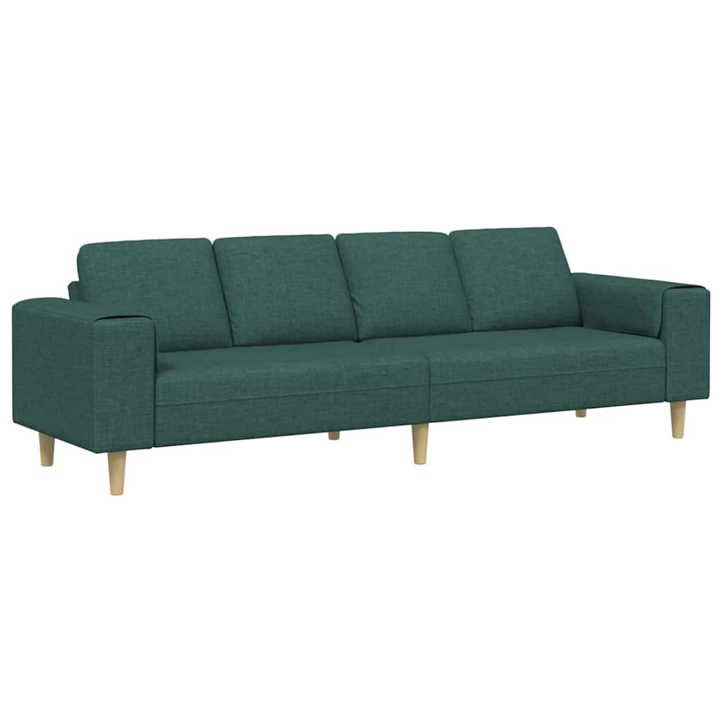 Sofa Set Dark green Fabric