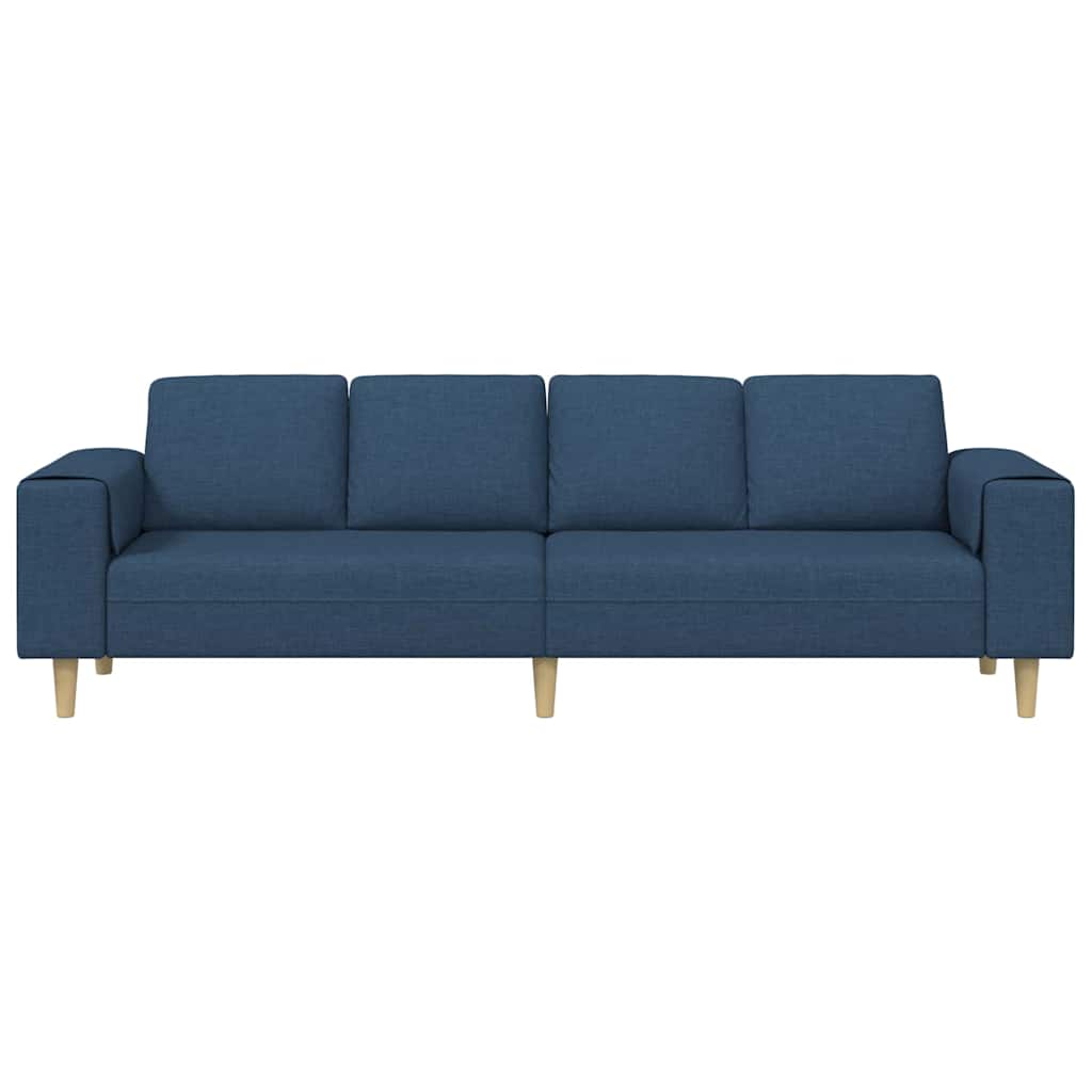 Sofa Set Blue Fabric