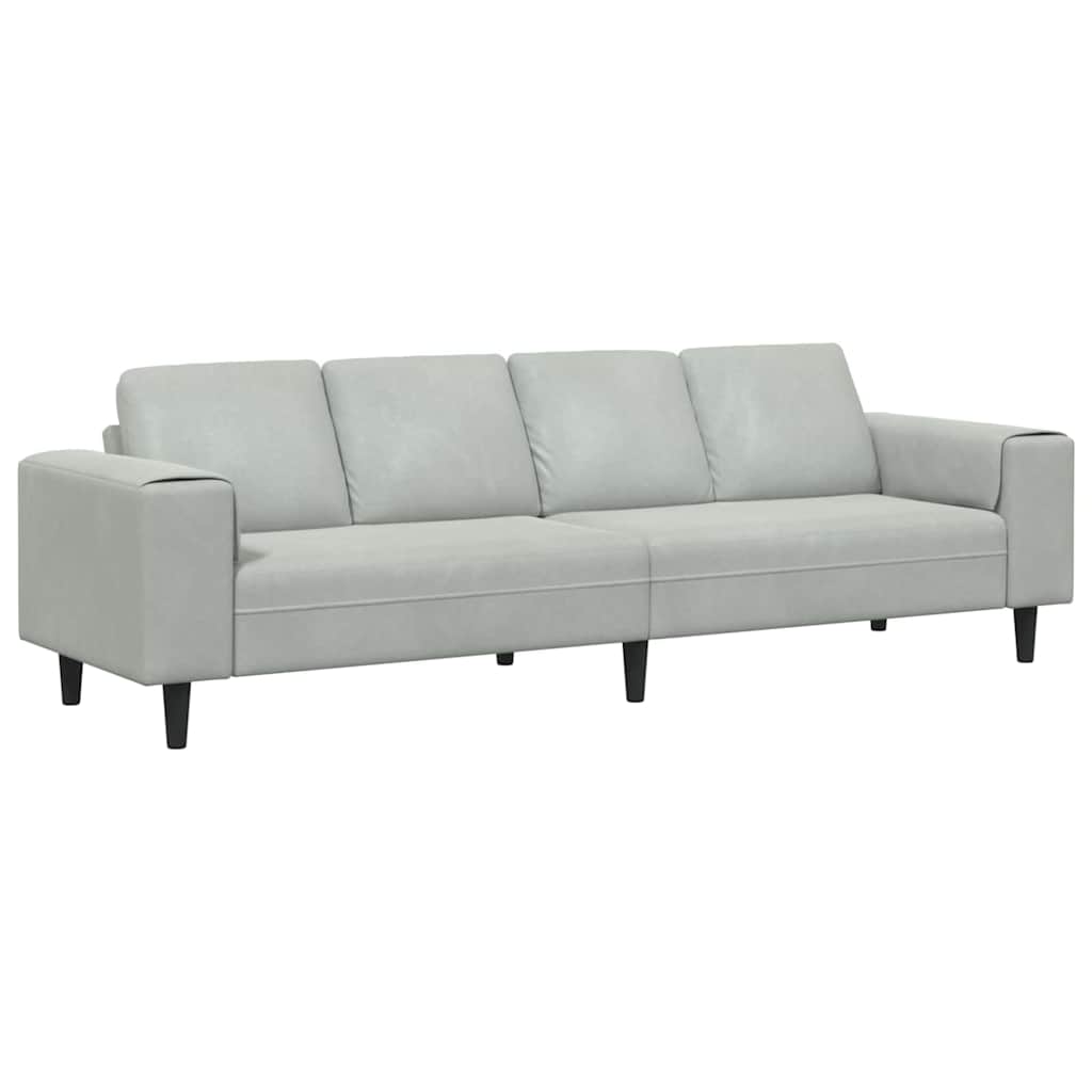 Sofa Set Light grey Velvet