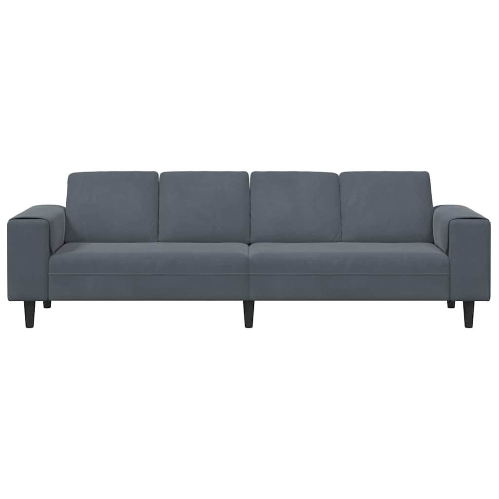 Sofa Set Dark grey Velvet