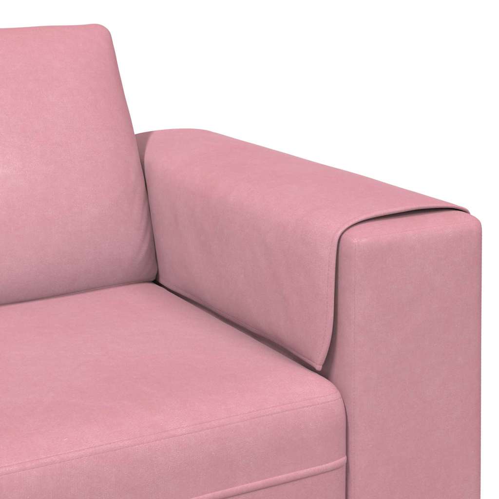Sofa Set Pink Velvet