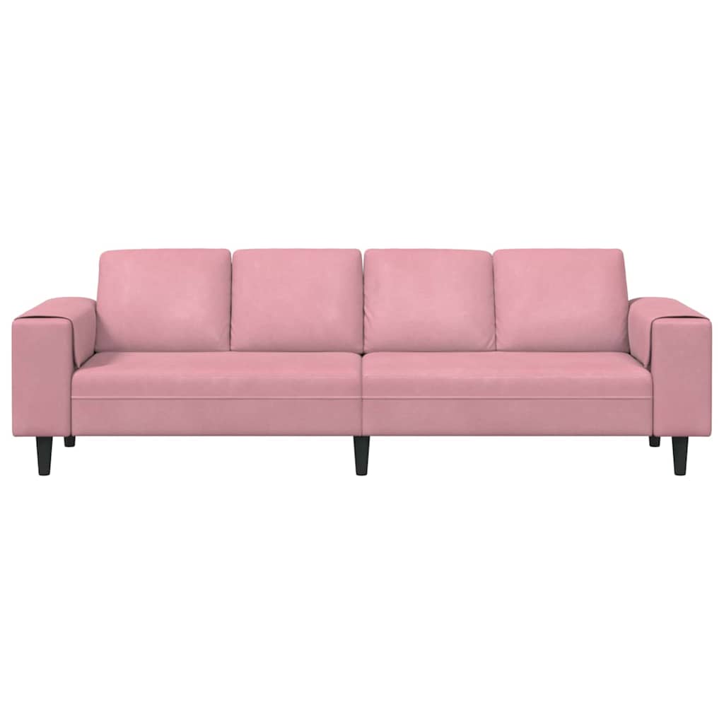 Sofa Set Pink Velvet