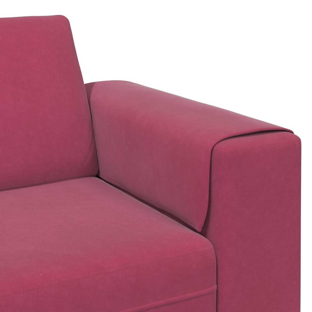 Sofa Set Wine red Velvet