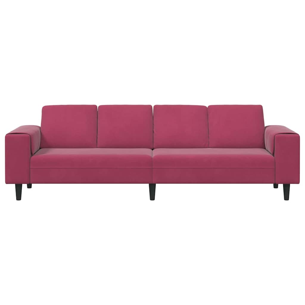 Sofa Set Wine red Velvet