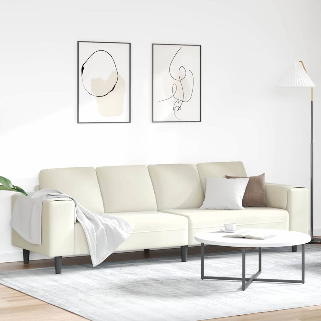 Sofa Set Cream Velvet