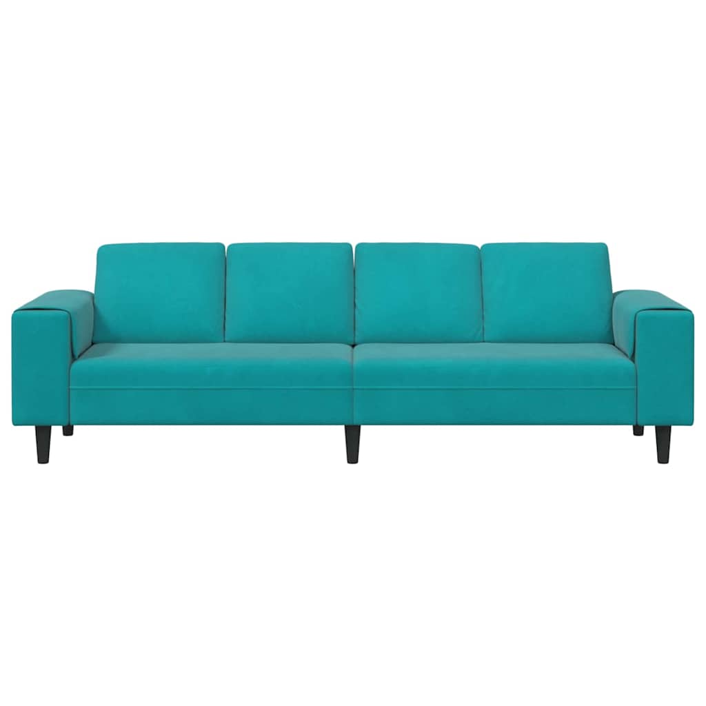 Sofa Set Turquoise Velvet