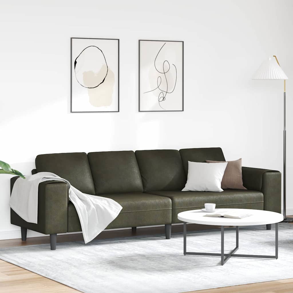 Sofa Set Army green Faux suede leather