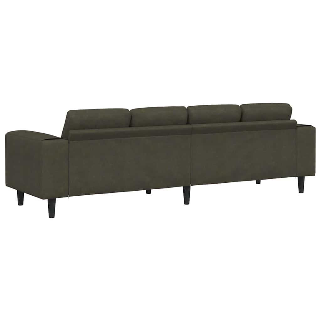Sofa Set Army green Faux suede leather